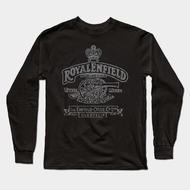 Royal Enfield Long Sleeve T-Shirt by MindsparkCreative